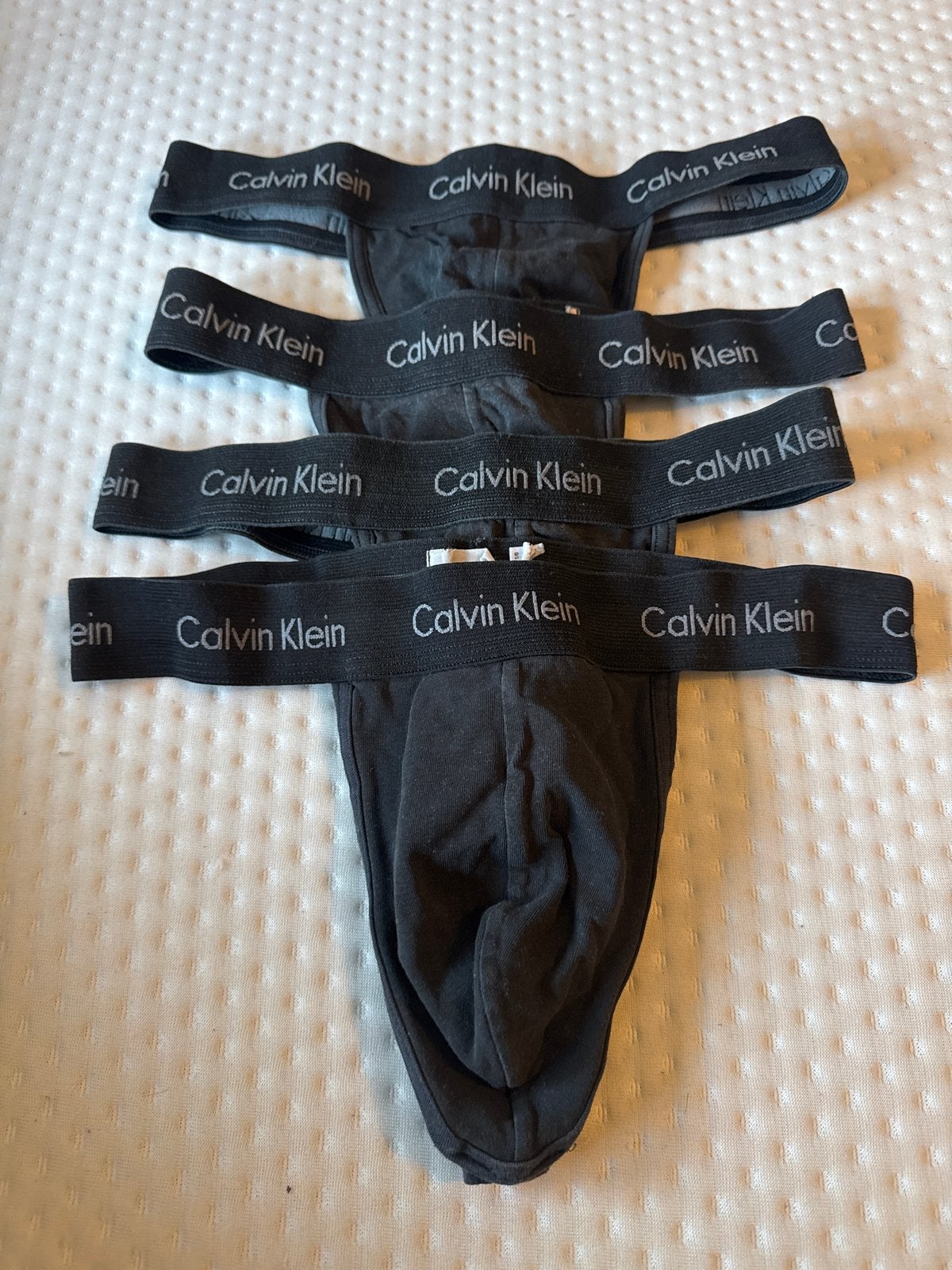 Calvin Klein string- Maat M - Zwart - Set van 4, Verzenden, Zwart, Overige typen