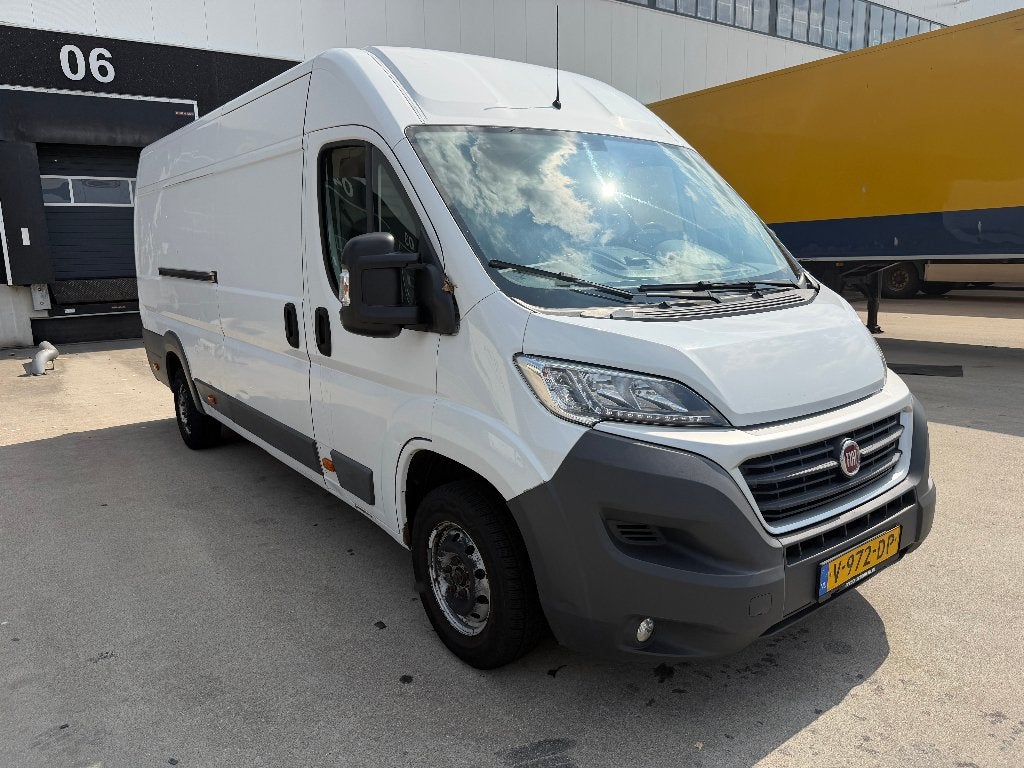 Fiat Ducato GB 3.5T 2.3 MJ 130pk L4h2 2017, Auto's, Voorwielaandrijving, Euro 6, Wit, Origineel Nederlands