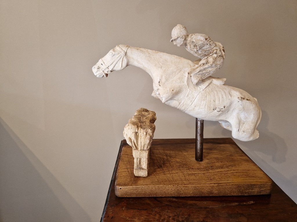Christophe Charbonnel " Cavalier ", Ophalen of Verzenden, 20 - 50 cm, Scène, Beeld