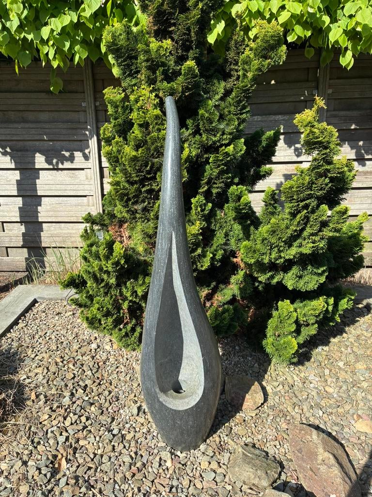 Waterornament compleet met pomp, Tuin en Terras, Waterpartijen en Fonteinen, Ophalen, Gebruikt, Graniet, Waterornament