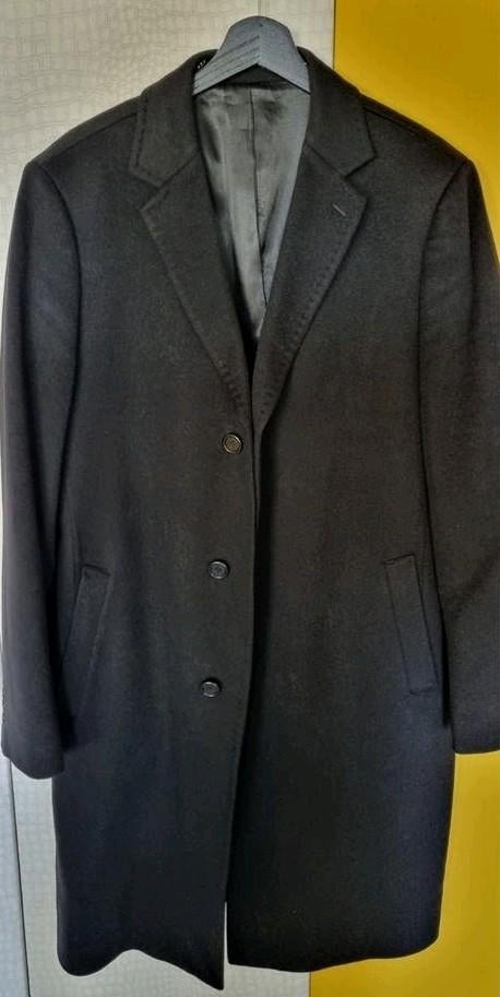 Saks Fifth Avenue 100% Kasjmier Jas - Zwart, Kleding | Heren, Jassen | Winter, Zwart, Overige maten, Ophalen of Verzenden, Zo goed als nieuw