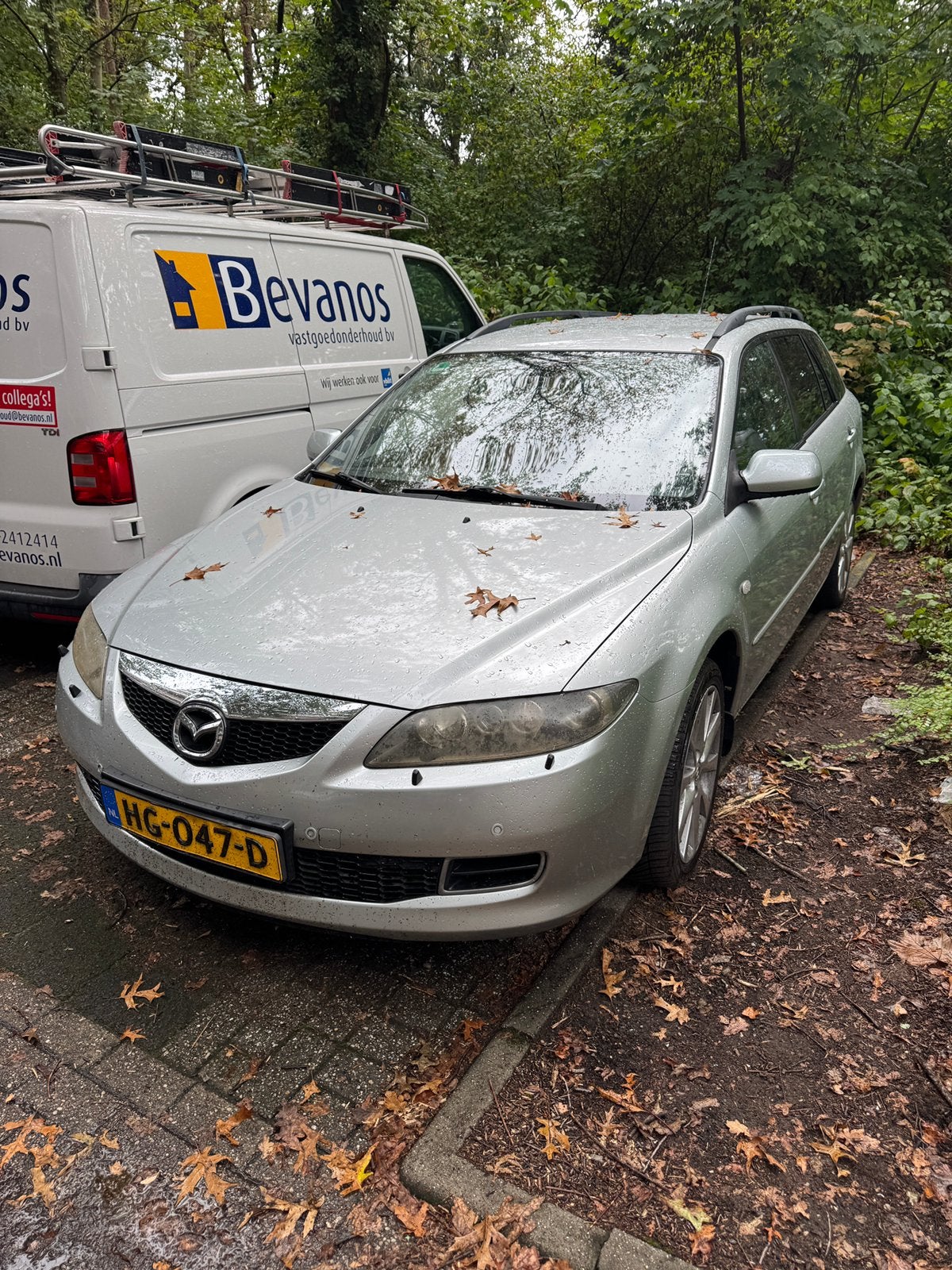 MOTOR DEFECT!!! Mazda 6 2.3 Sportbreak AUT 2007 Grijs, Auto's, Zwart, 4 cilinders, 2261 cc, 11 km/l