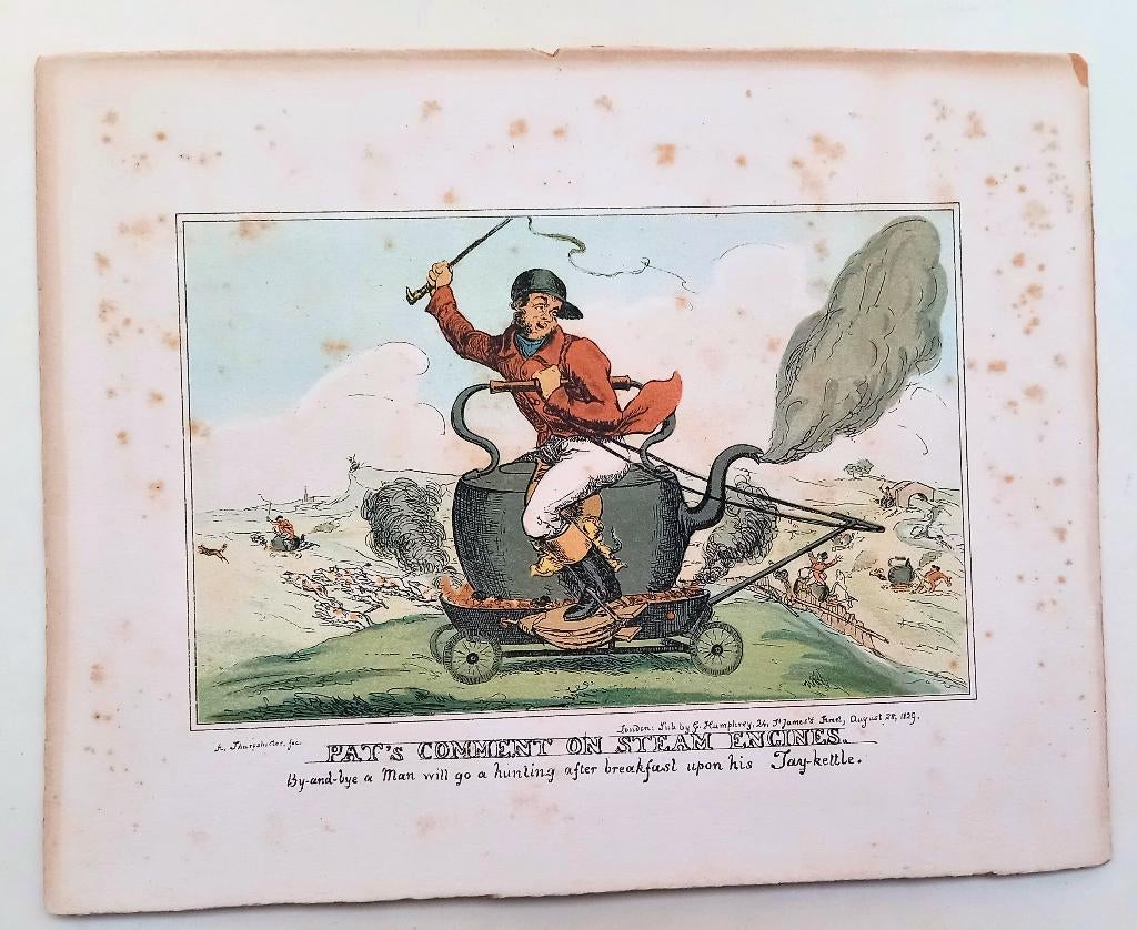 Pat’s comment on steam engines 1829/1908? Print, Ophalen of Verzenden