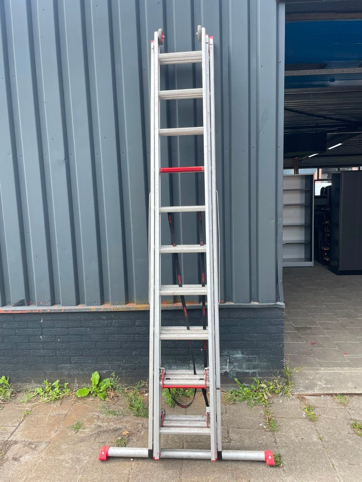 Altrex All Round AR 3072 ladder 3x10 - 7,21m, Ophalen, Gebruikt, Ladder, 4 meter of meer