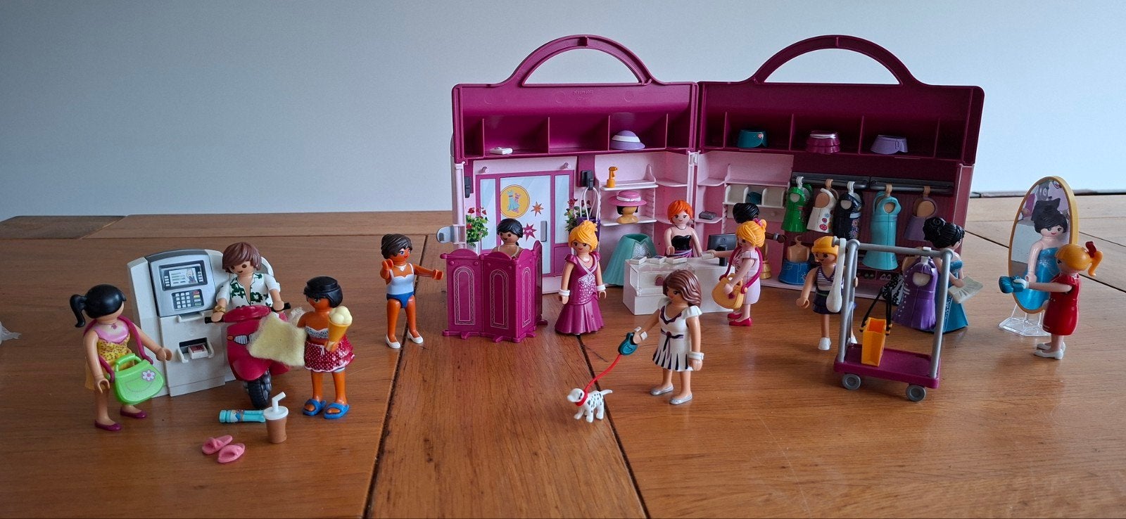 Playmobile fashiongirls meeneem fashionshop 6862 incl doos, Ophalen, Zo goed als nieuw