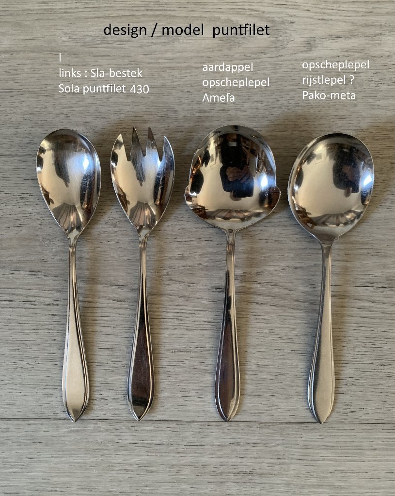 aardappel opscheplepel, groentelepel, rijstlepel, slabestek, Huis en Inrichting, Ophalen of Verzenden, Zo goed als nieuw, Rvs of Chroom