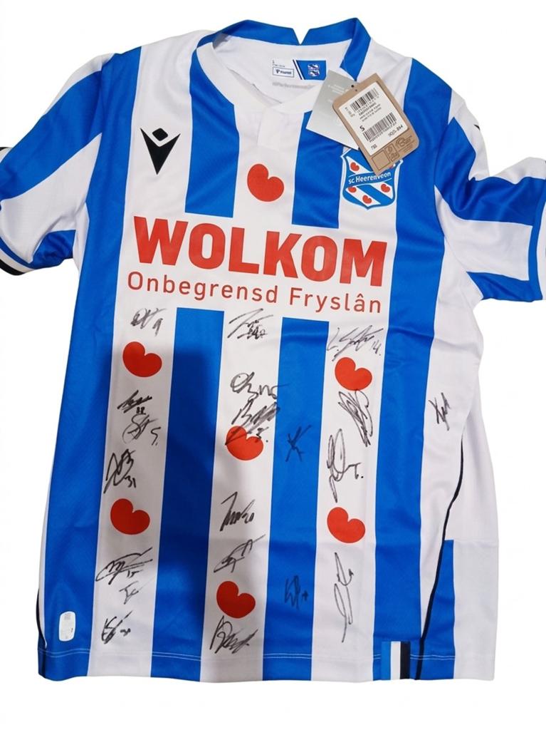 SC Heerenveen Thuisshirt Maat S - Nieuw met Handtekeningen, Kleding | Heren, Sportkleding, Nieuw, Ophalen of Verzenden, Macron