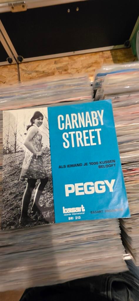 Carnaby Street - Peggy - Single Vinyl (Basart BRI 213), Ophalen, Gebruikt, Fotohoes, 7 inch