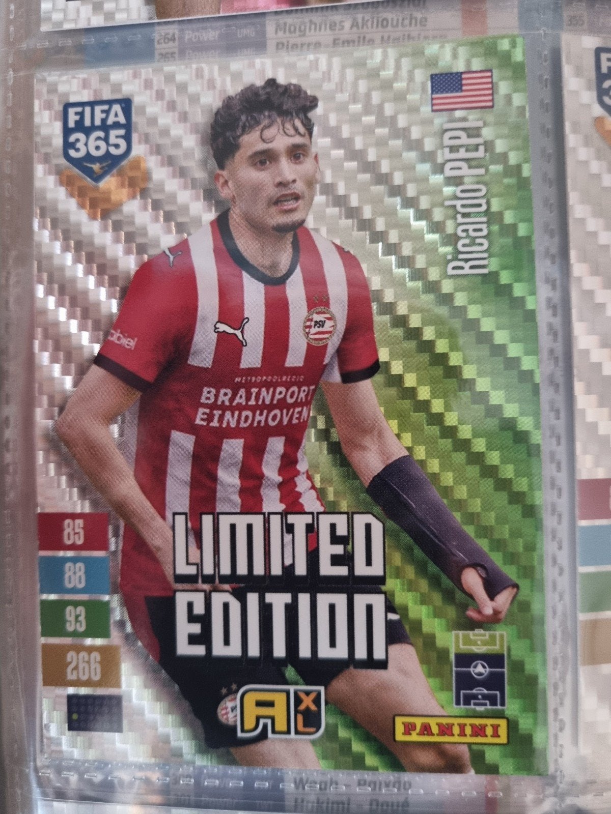 Panini Adrenalyn xl Fifa 365 2027 Limited Edition PSV Pepi, Ophalen of Verzenden, Zo goed als nieuw, Plaatje