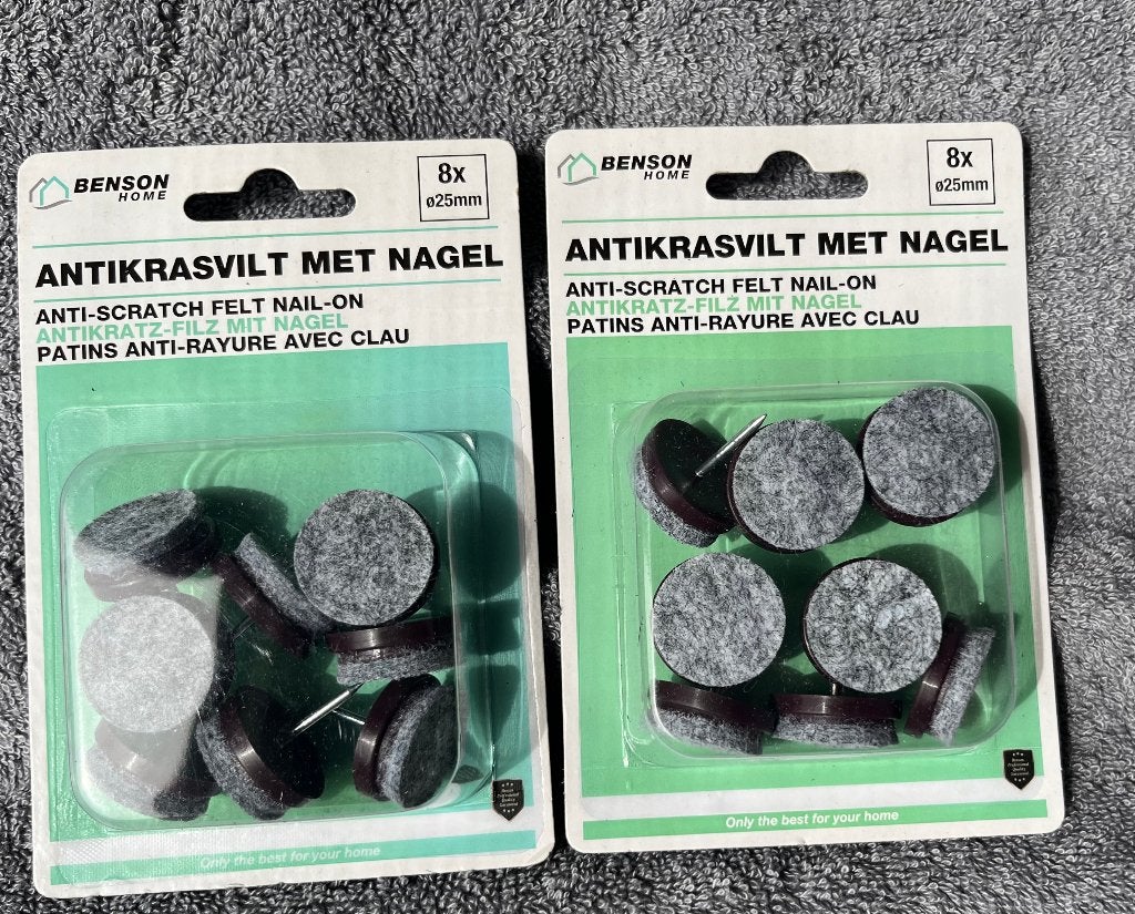 antikrasvilt met spijker, 6 pakjes, Huis en Inrichting, Stoelen, Ophalen of Verzenden, Nieuw, Bruin, Twee