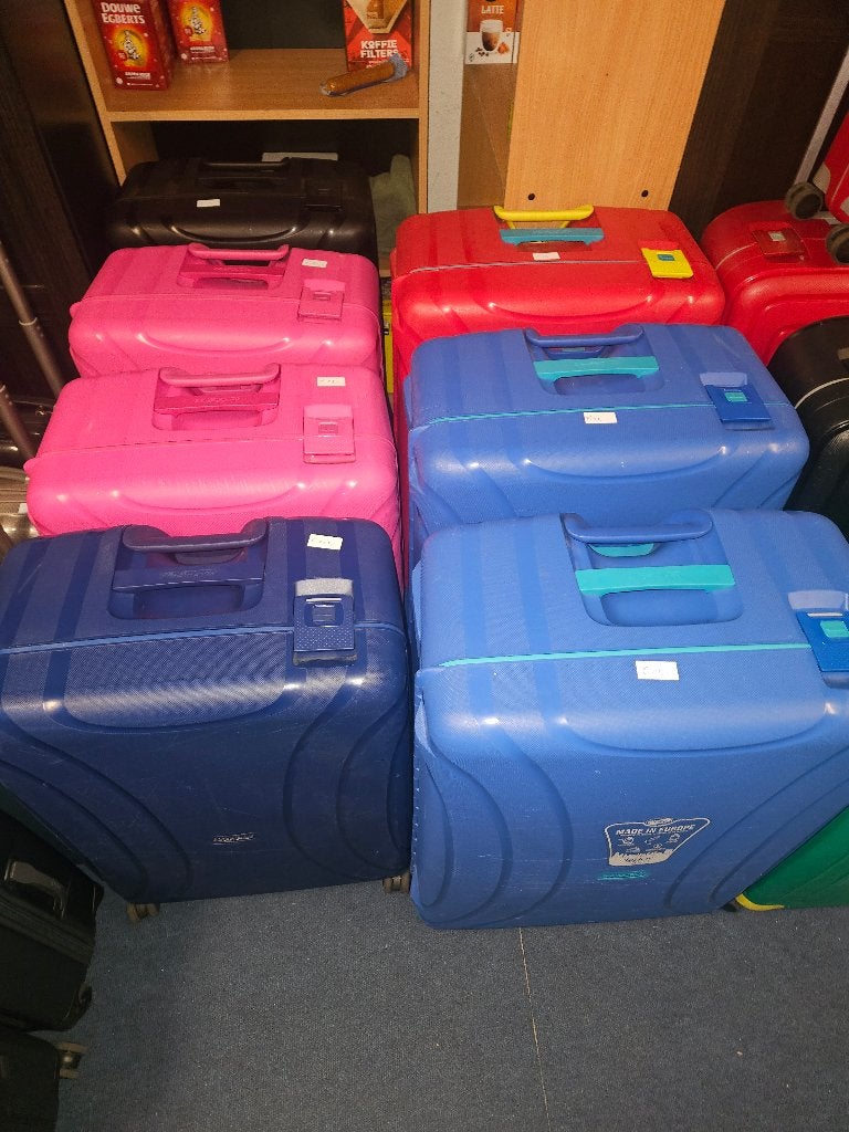 Samsonite American Tourister lockn roll spinner 69/75/81 cm, Wieltjes, Hard kunststof, Ophalen of Verzenden, Zo goed als nieuw