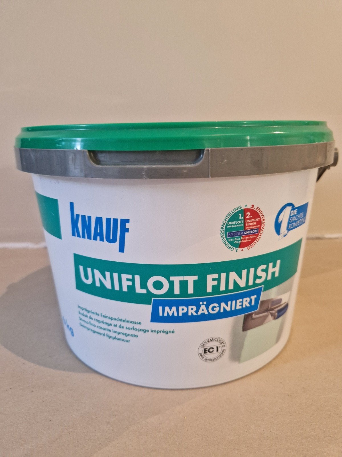 Knauf Uniflott Finish pasta Geïmpregneerd - 6 kg, Ophalen, Wit