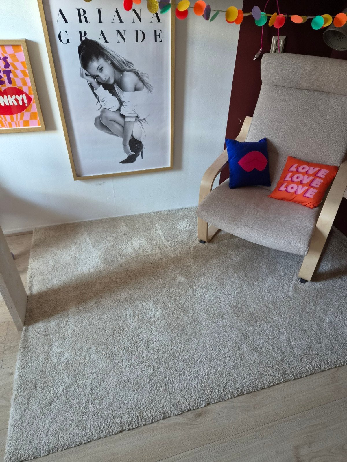 kleed ecru ikea 195/ 135 zgan, Ophalen, 100 tot 150 cm, Zo goed als nieuw, 150 tot 200 cm
