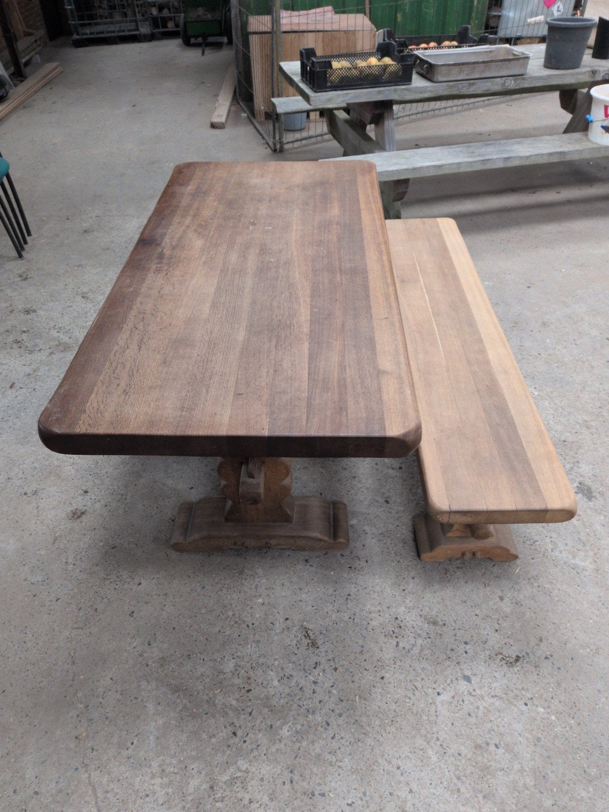 houten klooster tafel, Ophalen, Gebruikt, Overige typen, Hardhout