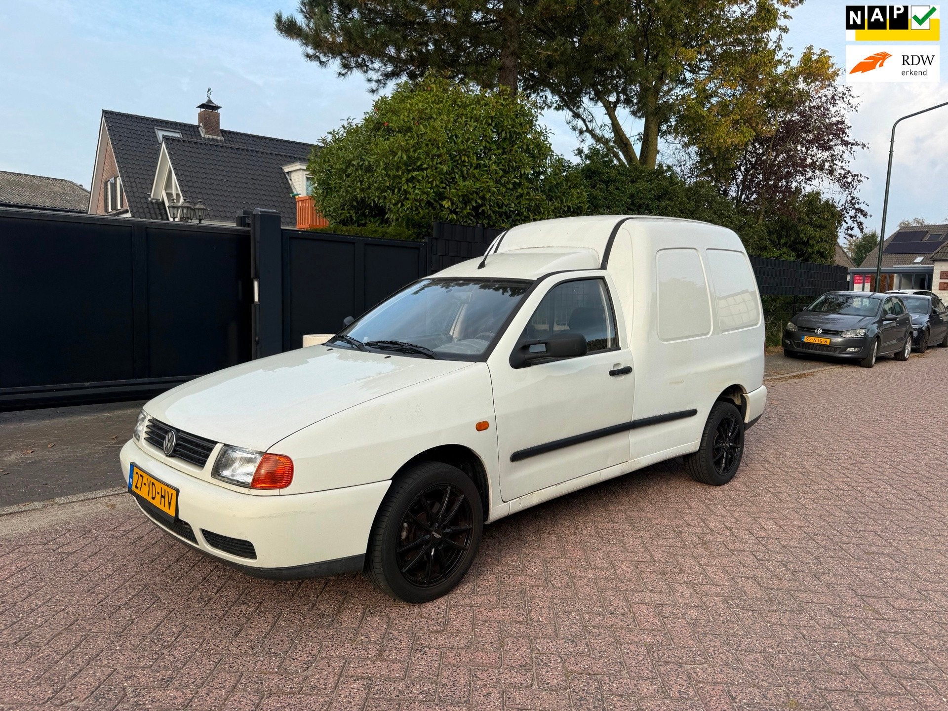 Volkswagen Caddy 1.9D Bj 98 NAP, Stof, 4 cilinders, Volkswagen, Origineel Nederlands