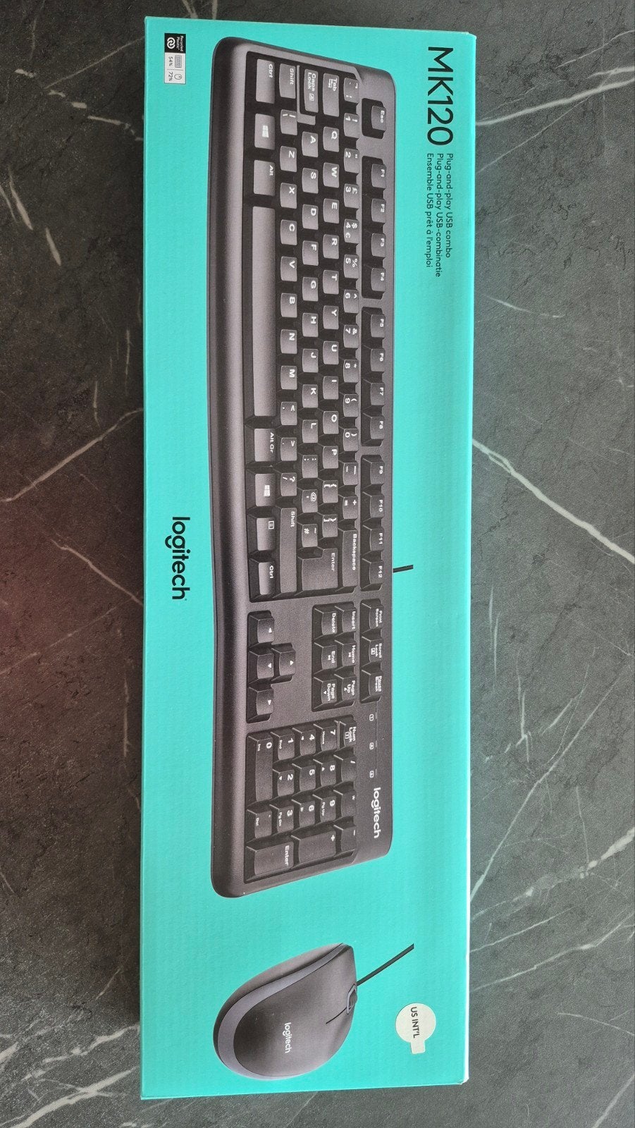 Logitech MK120 Combo (ongeopend), Computers en Software, Toetsenborden, Ophalen of Verzenden, Qwerty, Nieuw, Logitech