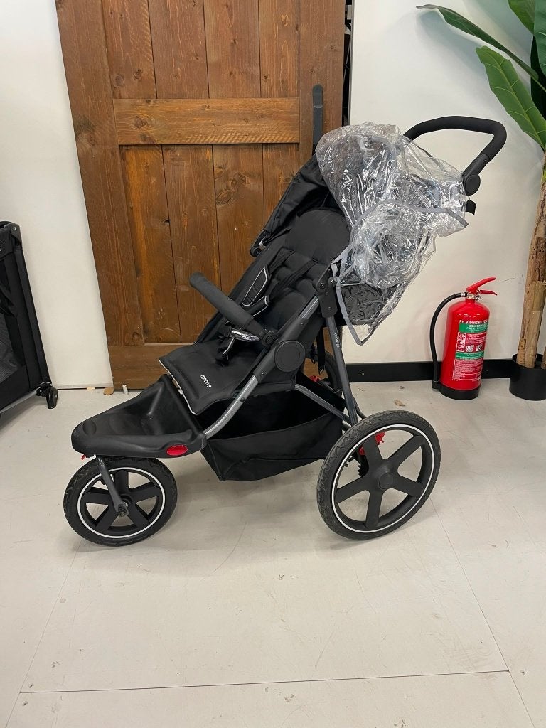 Mooiys Cruze Jogger Hardloop kinderwagen - Zwart, Ophalen of Verzenden, Zo goed als nieuw, Overige merken, Zonnekap
