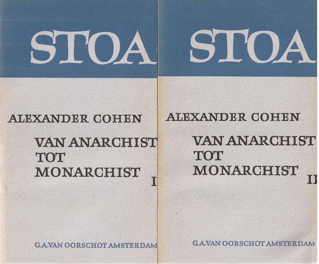 Alexander Cohen, van Anarchist tot Monarchist, Ophalen of Verzenden, Gelezen, Europa