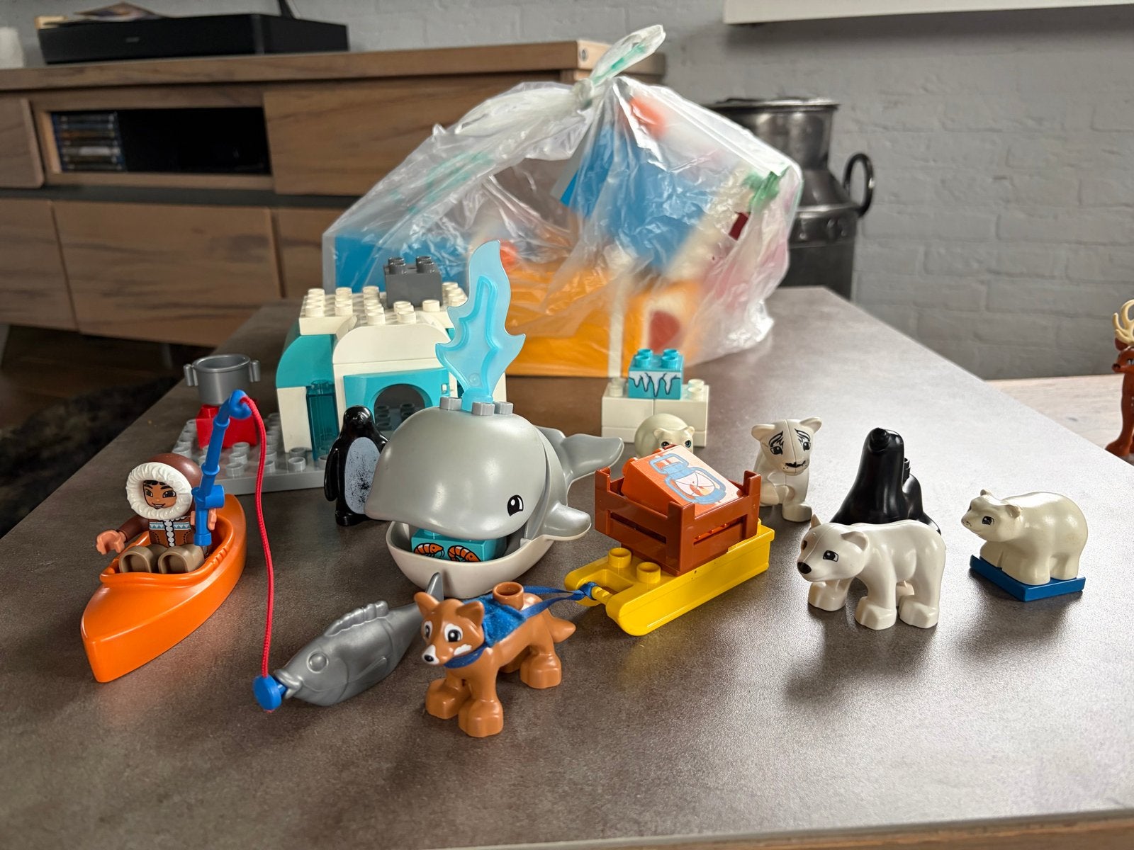 Lego Duplo Arctische avonturen set (10803), Kinderen en Baby's, Ophalen, Overige thema's, Zo goed als nieuw, Compleet