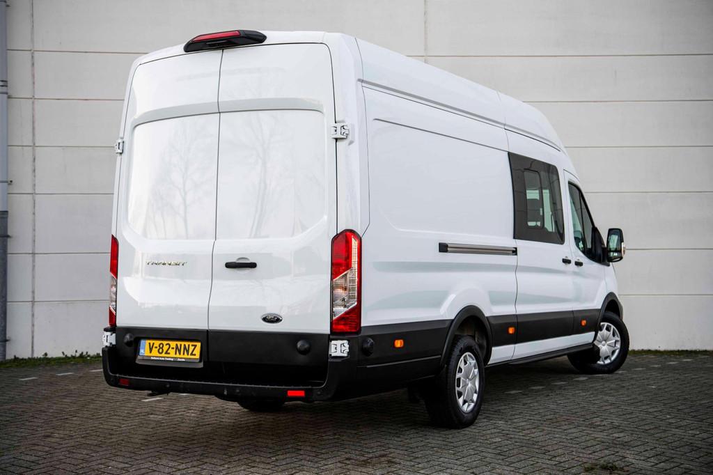 Ford Transit 2.0 TDCI 130pk L4H3 Dubbele Cabine |ACC|Navi|Ca, 4 cilinders, Wit, Bedrijf, 130 pk