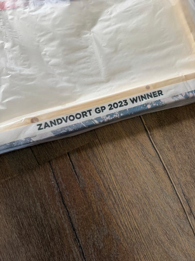 Officieel Max Verstappen Zandvoort Canvas schilderij, Ophalen of Verzenden, Nieuw, Formule 1