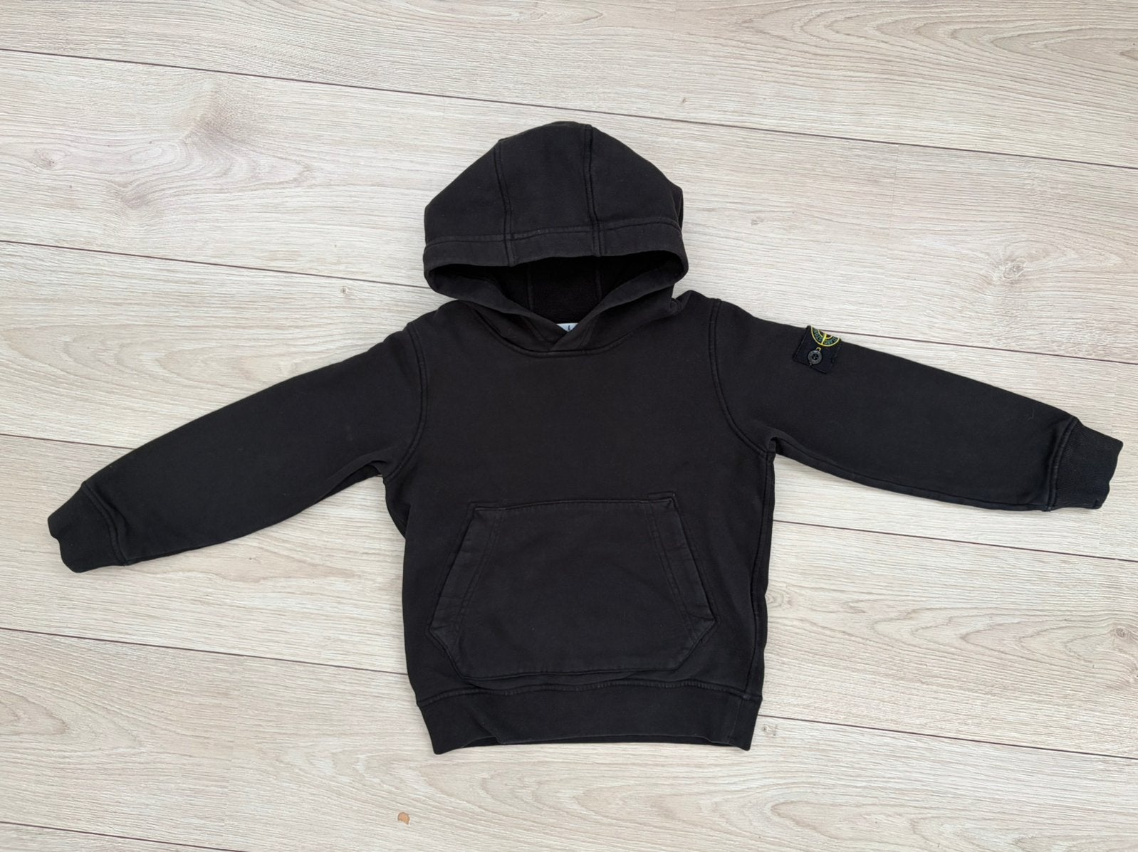 Stone Island hoody zwart maat 6 jaar / 116, Ophalen of Verzenden, Zo goed als nieuw, Jongen, Trui of Vest