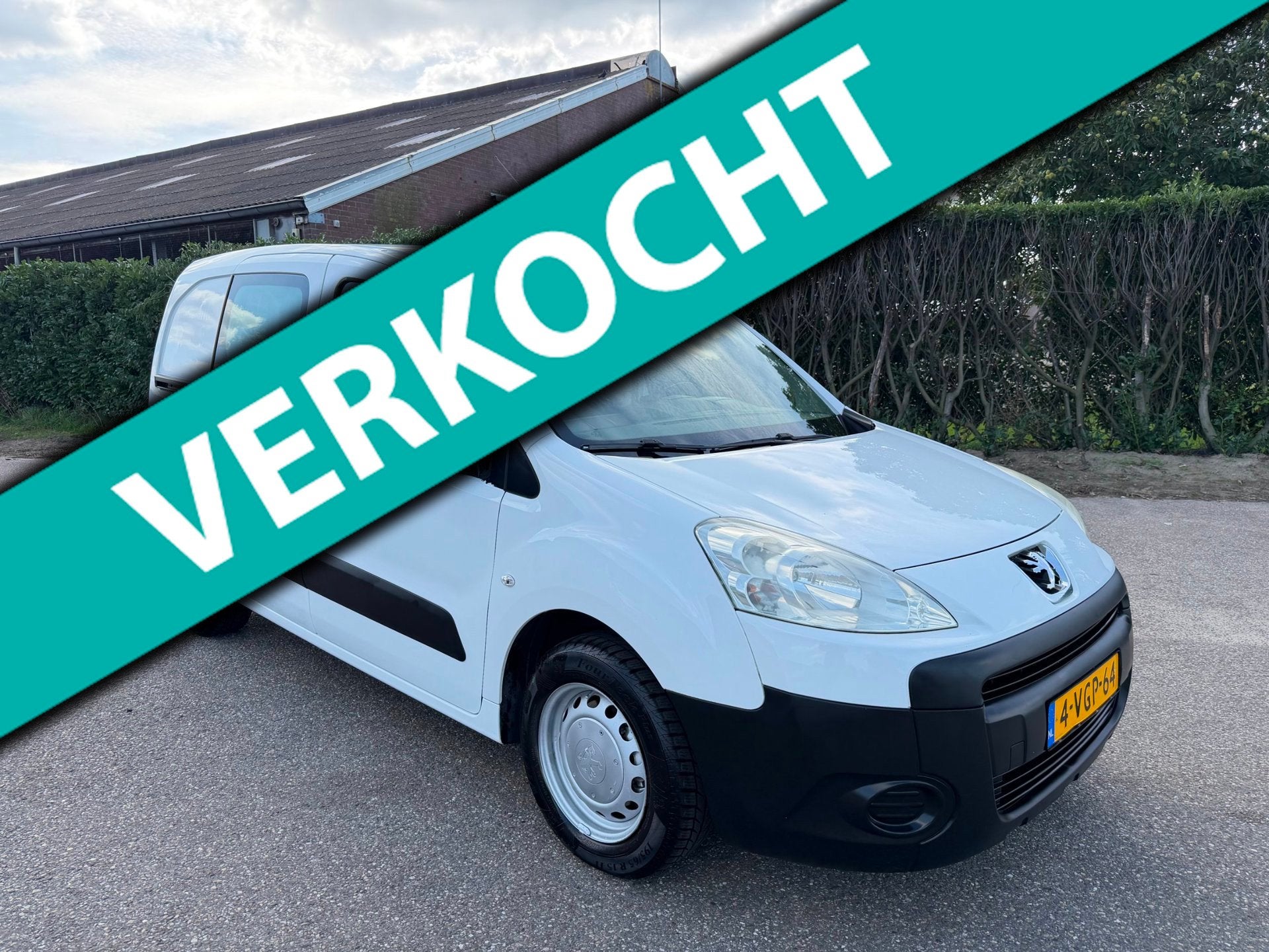 Peugeot Partner 1.6-16V BENZINE GRIJS KENTEKEN - AC - MARGE, Auto's, Voorwielaandrijving, Gebruikt, 4 cilinders, Wit