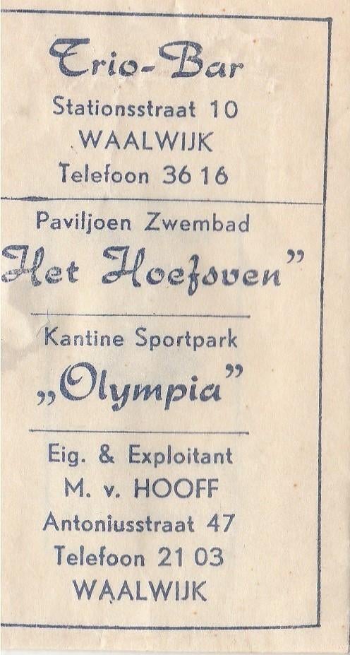 sportpark Olympia Waalwijk - ( RKC ), Maat XS of kleiner, Ophalen of Verzenden, Bal