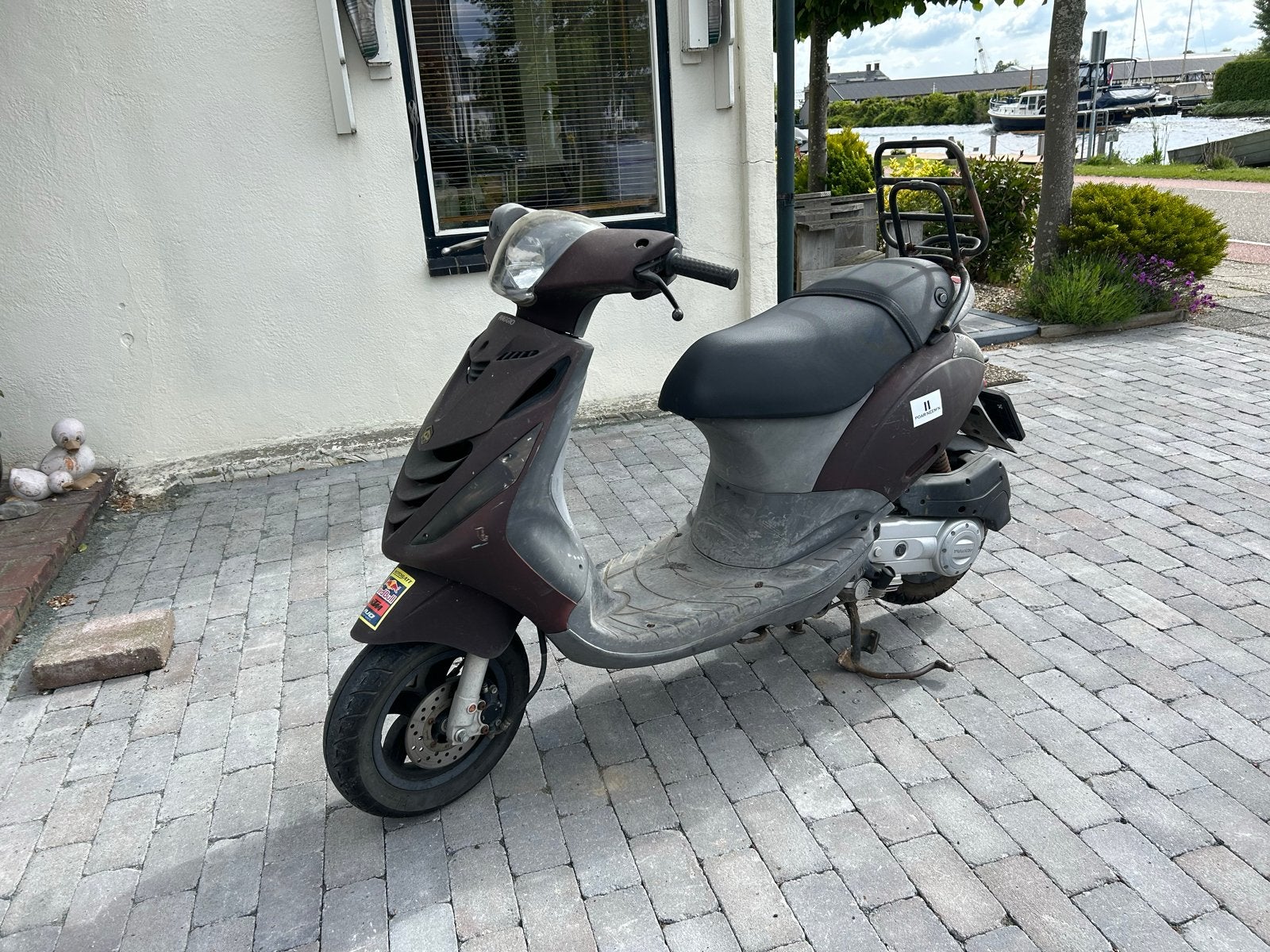 Piaggio Zip 49cc blauw kenteken - Goed lopend, Ophalen, Gebruikt, Benzine, Piaggio