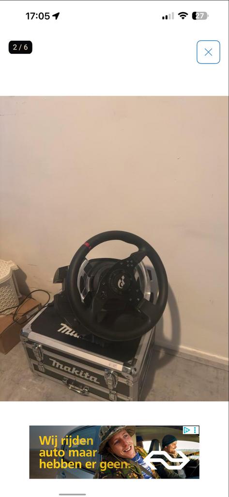 Trustmaster T500 RS + TH8A Pook, Ophalen, Gebruikt