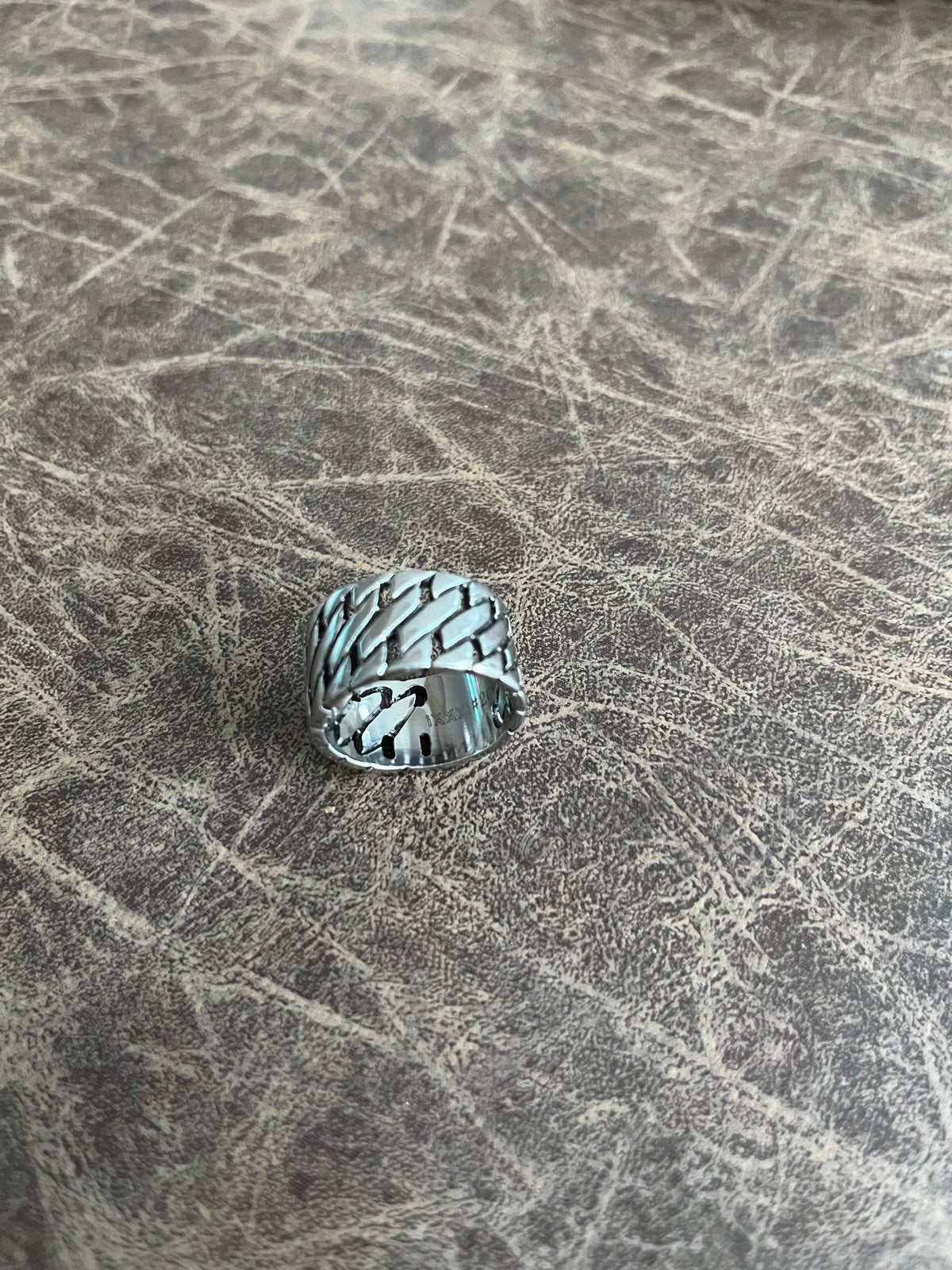 Ixxi ring maat 20 - Zilverkleurige schakelring, Overige materialen, 20 of groter, Ophalen of Verzenden, Zo goed als nieuw