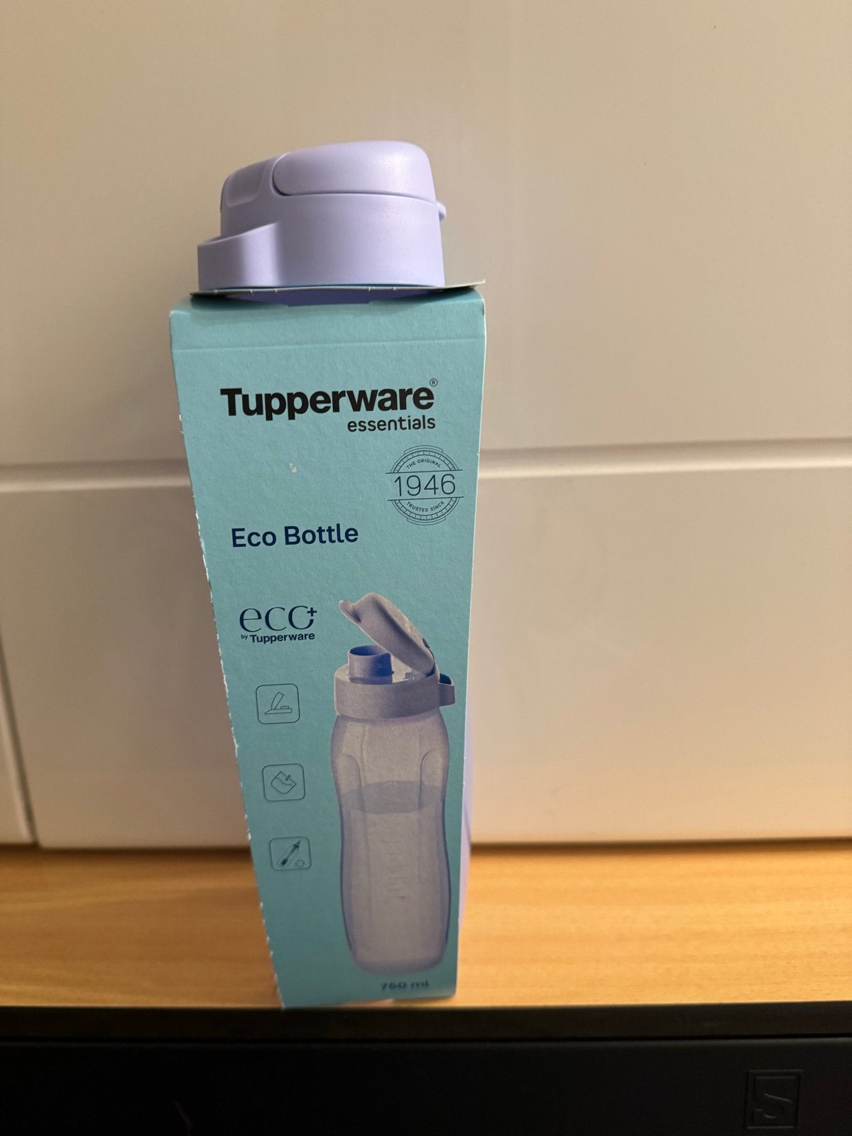Tupperware Eco Fles 750 ml - Lavendel, BPA-vrij, Paars, Nieuw, Ophalen of Verzenden
