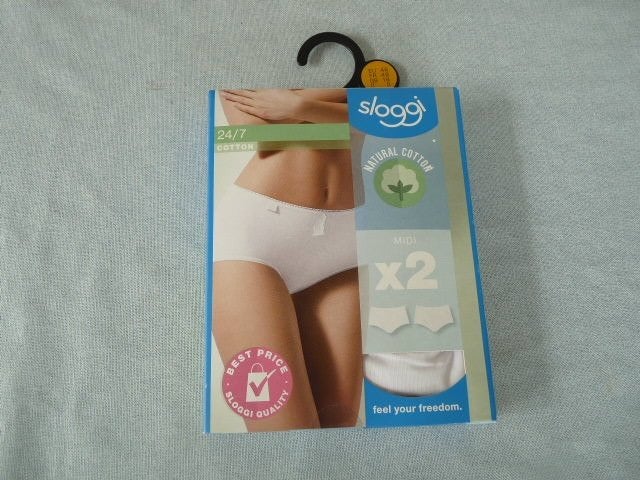 4 sloggi witte slips, type midi  mt 46 nieuw in doos., Sloggi, Ophalen of Verzenden, Wit, Slip