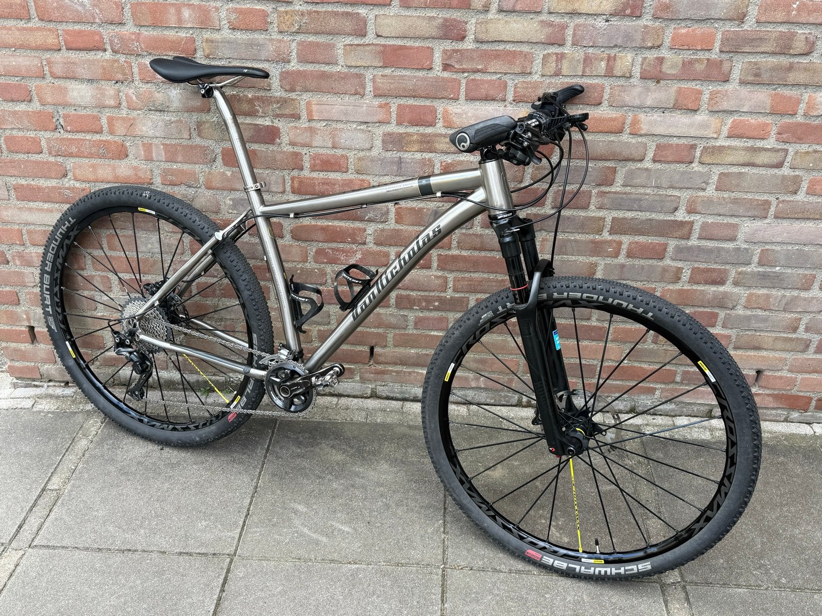 Van Nicholas Tuareg mt L Titanium Mountainbike, Gebruikt, Hardtail, Heren, Schijfrem