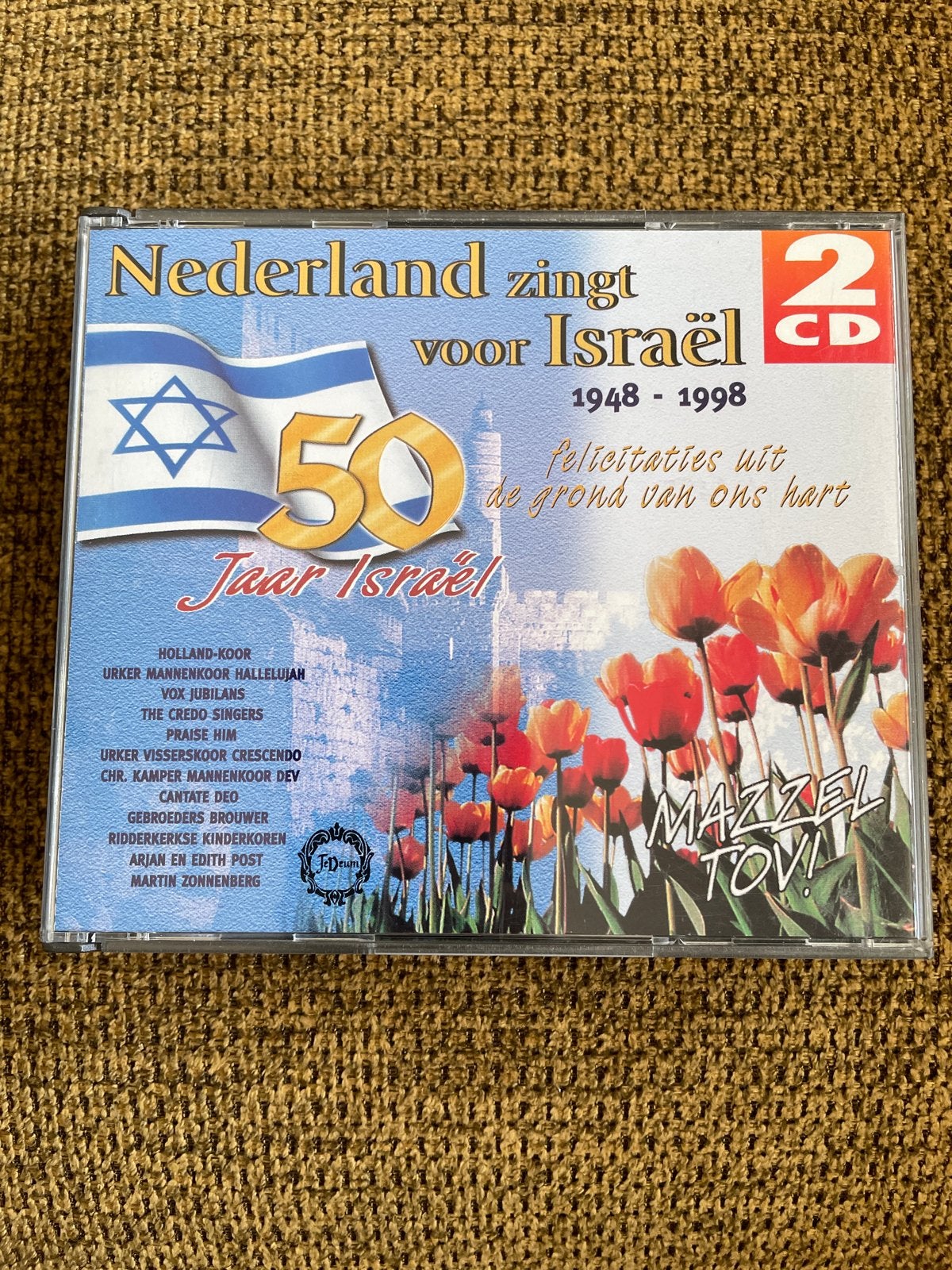 Nederland zingt voor Israël 50 Jaar Israël 1948-1998 2CD, Cd's en Dvd's, Cd's | Religie en Gospel, Gebruikt, Geestelijke liederen