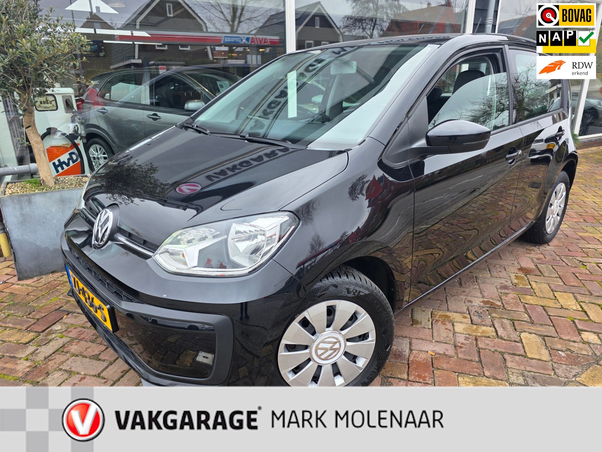 Volkswagen Up! 1.0 BMT move up!leuke auto, Auto's, Voorwielaandrijving, Gebruikt, Zwart, Origineel Nederlands