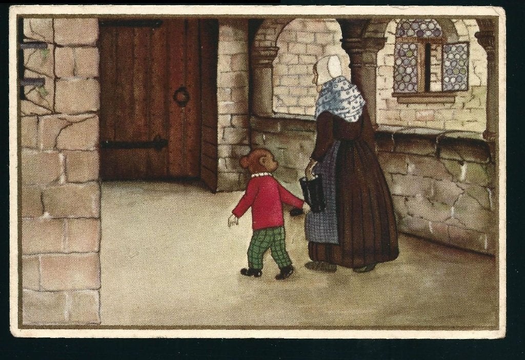 Tourtel Mary Bruintje Beer U04, Verzamelen, Ansichtkaarten | Themakaarten, Ophalen of Verzenden, 1940 tot 1960, Ongelopen, Sterren en Beroemdheden