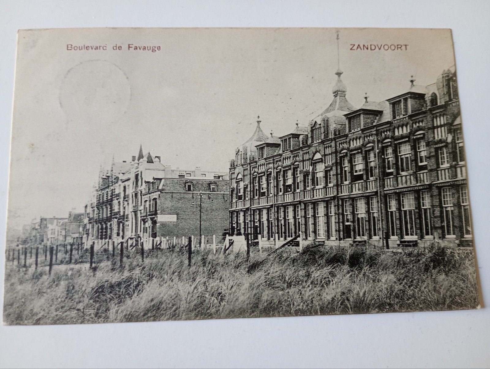 Zandvoort Boulevard de Favauge 1906, Ophalen of Verzenden, Voor 1920, Gelopen, Noord-Holland