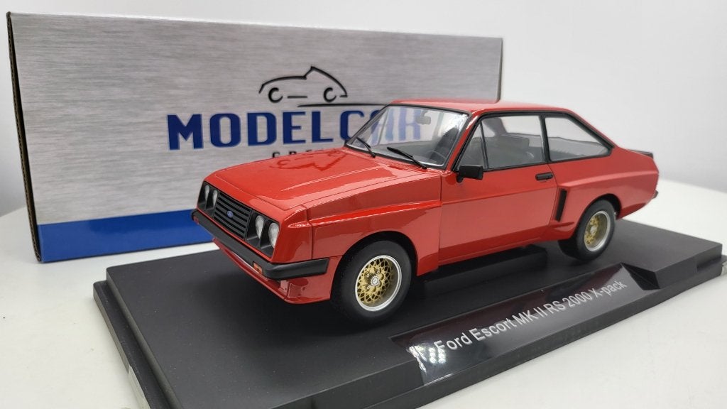 Ford Escort MK II RS 2000 X-pack Rood 1977 1:18, Overige merken, MCG, Auto, Nieuw