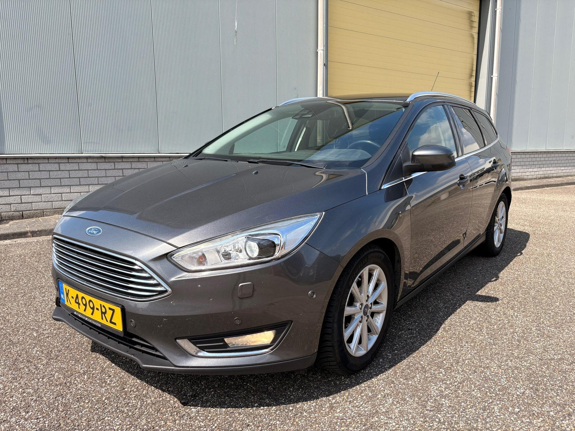 Ford Focus Wagon 1.0 Titanium Edition, Auto's, 125 pk, Gebruikt, Leder en Stof, 1216 kg