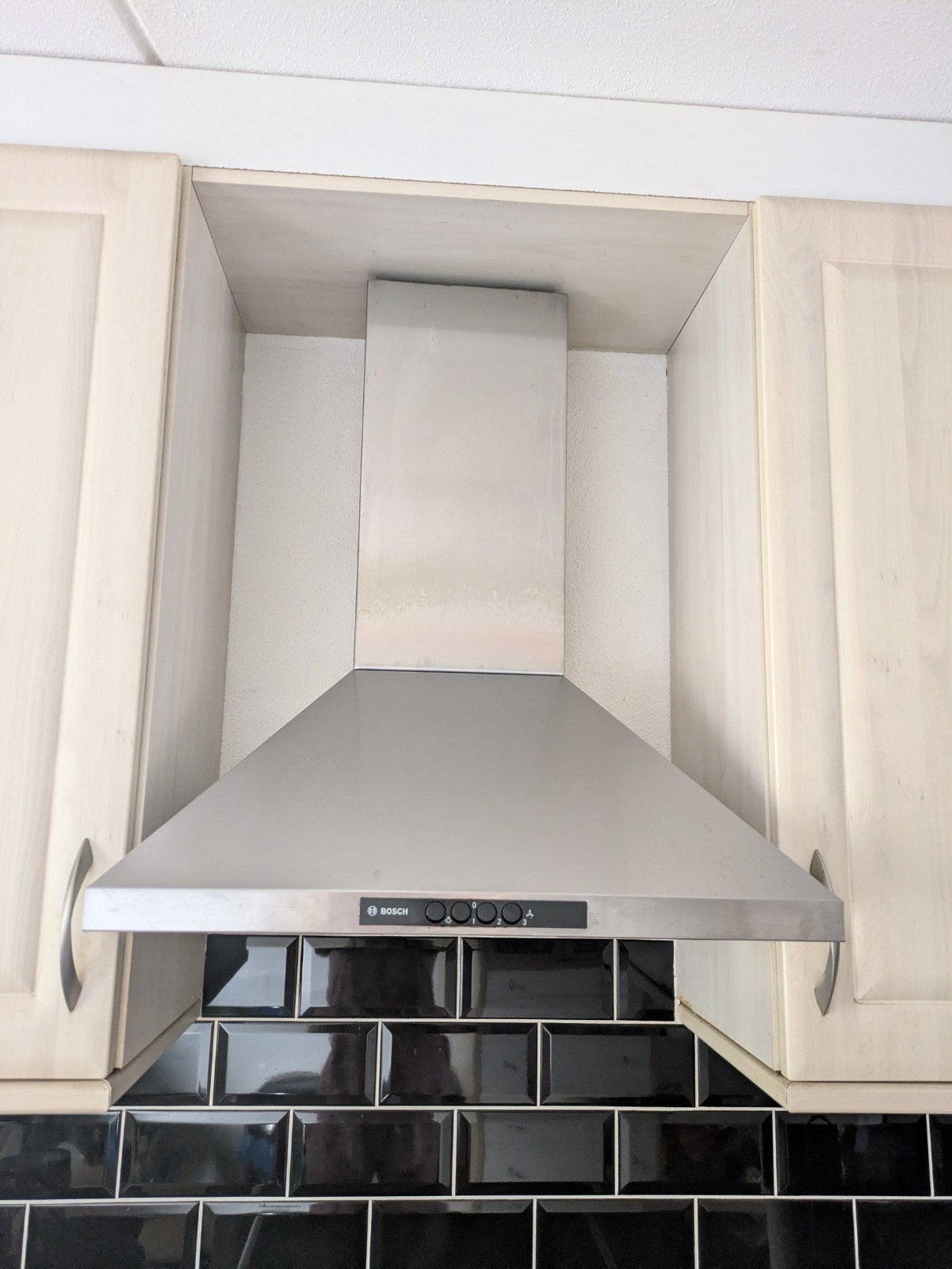 Bosch afzuigkap - 60 cm breed, 3 standen, met verlichting, Witgoed en Apparatuur, Afzuigkappen, Ophalen, Gebruikt, Vrijstaand