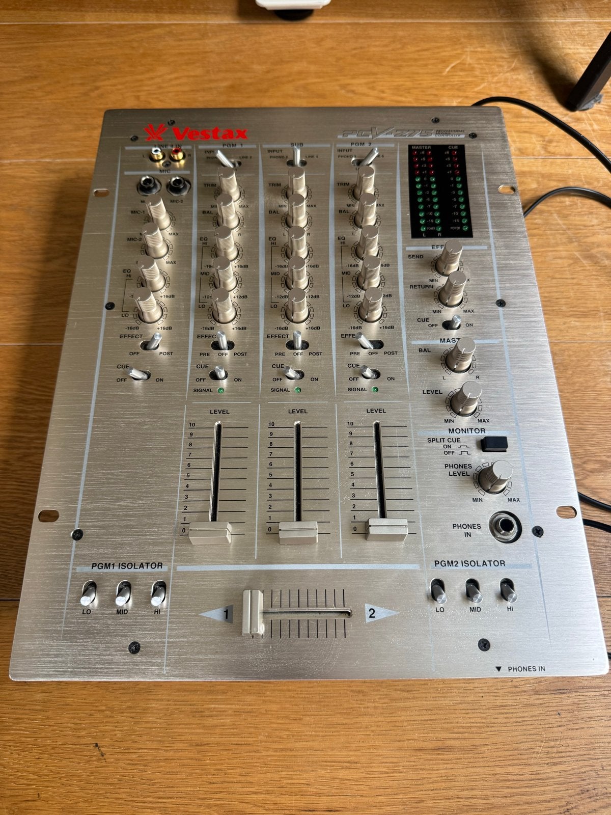 Vestax PCV-275 Professionele DJ Mixer, Ophalen, Gebruikt, Minder dan 5 kanalen, Microfooningang