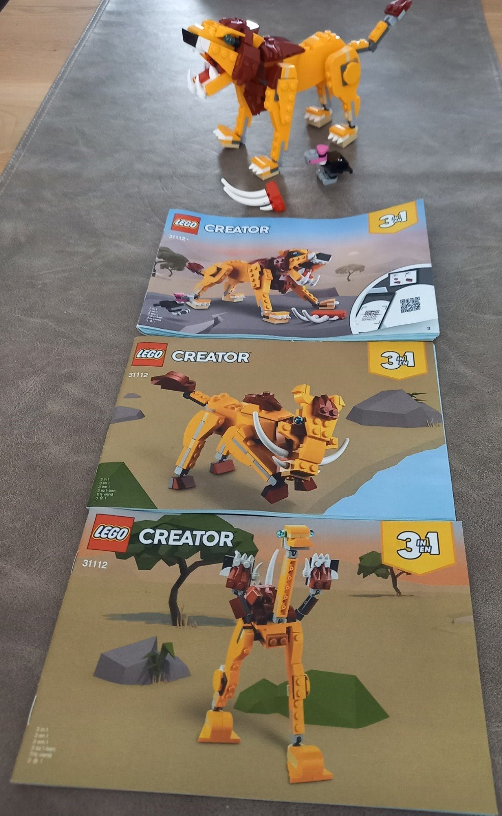 Lego Creator 31112 Wilde Leeuw - Compleet en Gedemonteerd, Lego, Compleet, Ophalen of Verzenden, Zo goed als nieuw