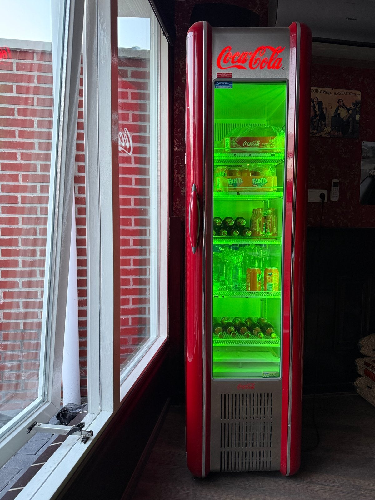 Coca-Cola Retro Koelkast, Ophalen, 200 liter of meer, 60 cm of meer, 160 cm of meer