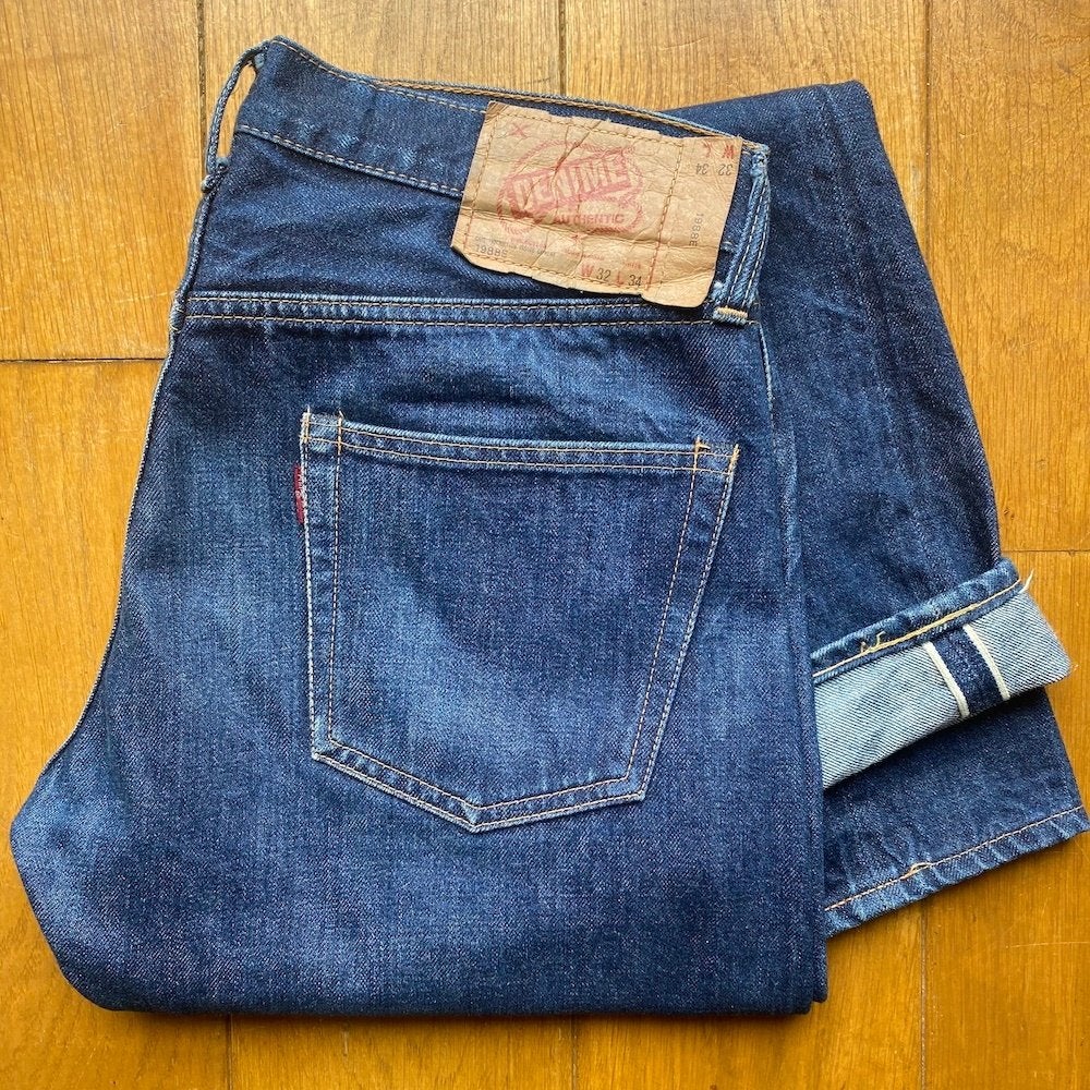 DENIME 1988E Shins-era W32 x L33 Super Rare Osaka 5, Blauw, DENIME, W32 (confectie 46) of kleiner, Ophalen of Verzenden