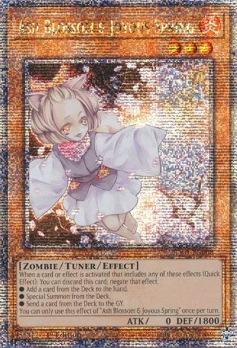 Yu-Gi-Oh! trading card Ash Blossom & Joyous Spring QCSR, Ophalen, Nieuw, Losse kaart