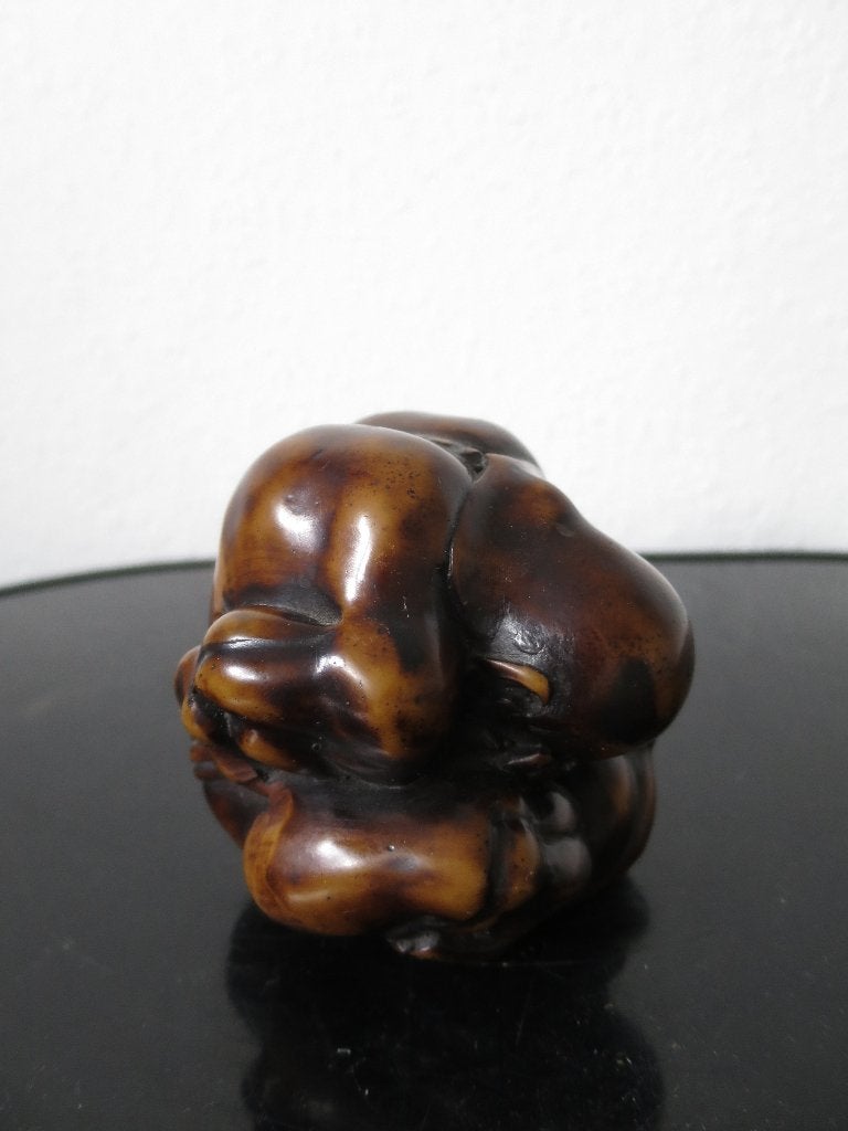 mooi zwaar beeld uit massief resin 9/9 cm, Antiek en Kunst, Ophalen of Verzenden
