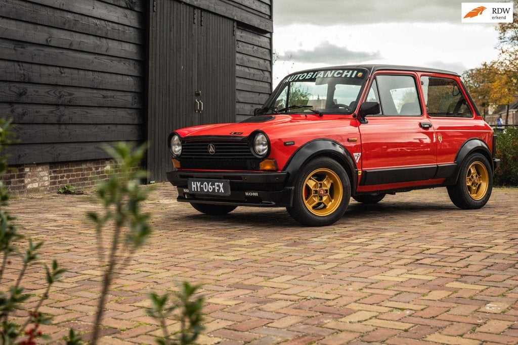 Abarth Autobianchi A112 70HP | Orig NL | Abarth Rosso |, Auto's, Voorwielaandrijving, Gebruikt, Zwart, 4 cilinders