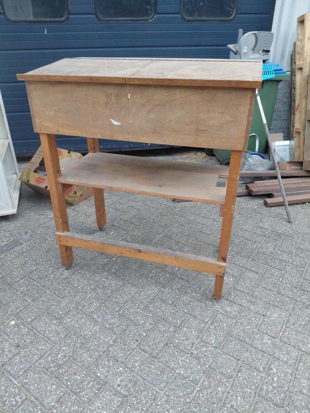 Lessenaar / Balie Tafel op wieltjes, Ophalen, Gebruikt, 50 tot 100 cm, 50 tot 100 cm