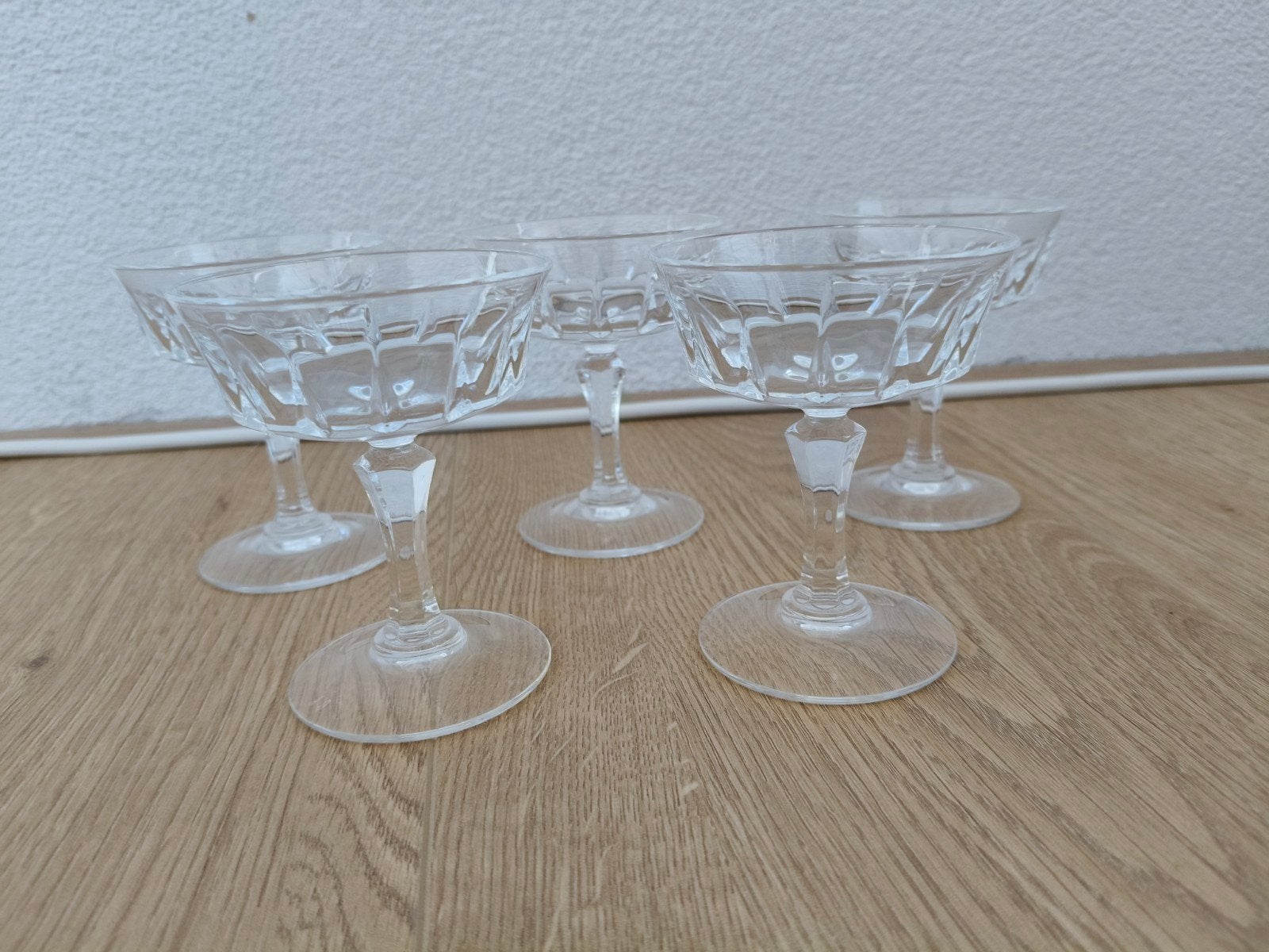 Set van 5 kristallen cognac glazen, Ophalen